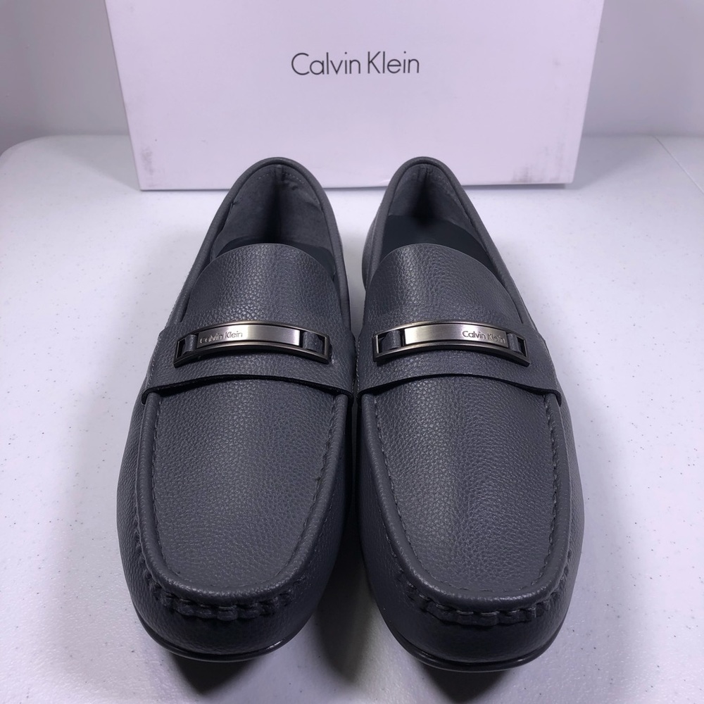 Calvin Klein Irving Mens Slip On Loafers Leather - Picture 4 of 8